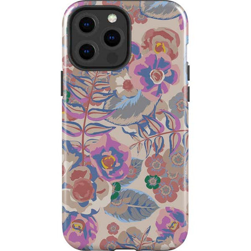 Warm Taupe Floral iPhone 13 Pro Max Impact Case