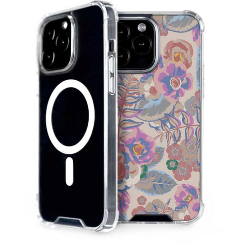 Warm Taupe Floral iPhone 13 Pro Max MagSafe Case