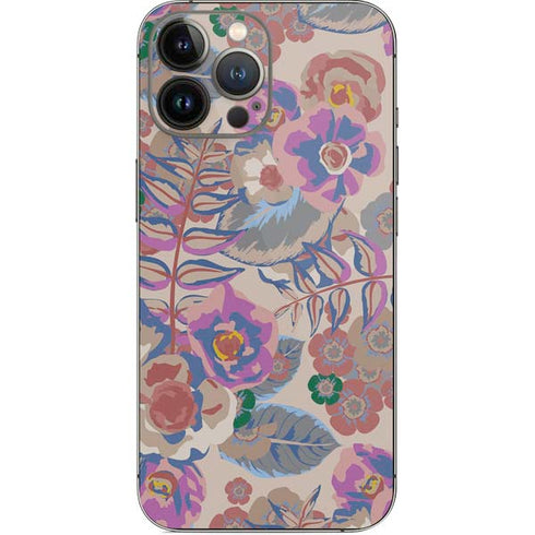 Warm Taupe Floral iPhone 13 Pro Max Skin