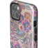 Warm Taupe Floral iPhone 15 Impact Case