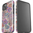 Warm Taupe Floral iPhone 14 Impact Case