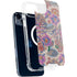 Warm Taupe Floral iPhone 14 Plus MagSafe Case