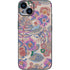 Warm Taupe Floral iPhone 14 Plus Skin
