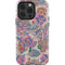 Warm Taupe Floral iPhone 14 Pro Impact Case