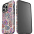 Warm Taupe Floral iPhone 14 Pro Impact Case