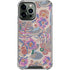 Warm Taupe Floral iPhone 15 Pro Max Clear Case