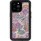 Warm Taupe Floral iPhone 14 Pro Max Waterproof Case