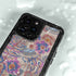 Warm Taupe Floral iPhone 14 Pro Max Waterproof Case