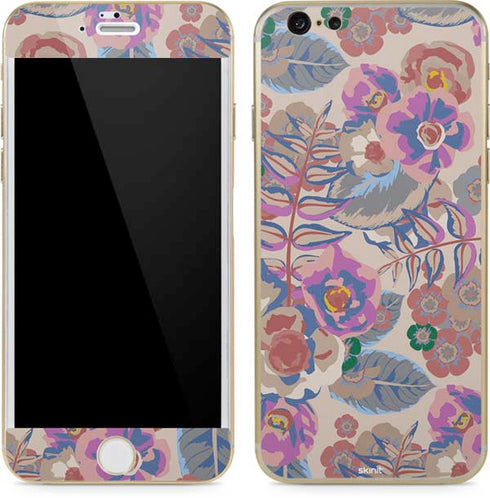 Warm Taupe Floral iPhone 6/6s Skin