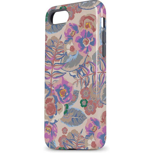 Warm Taupe Floral iPhone 7 Pro Case