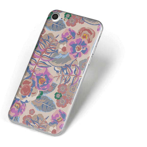 Warm Taupe Floral iPhone 7 Skin