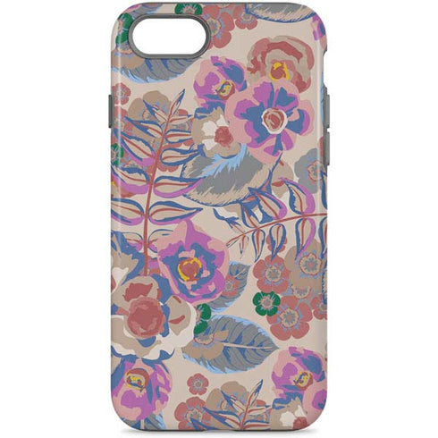 Warm Taupe Floral iPhone 8 Pro Case