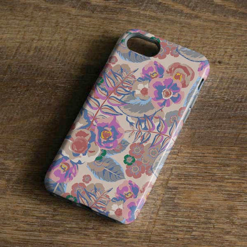 Warm Taupe Floral iPhone 8 Pro Case