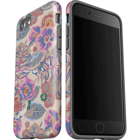 Warm Taupe Floral iPhone SE (2nd & 3rd Gen) Pro Case