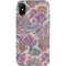 Warm Taupe Floral iPhone X Pro Case
