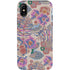 Warm Taupe Floral iPhone X Pro Case