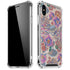 Warm Taupe Floral iPhone XS Max Clear Case