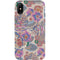 Warm Taupe Floral iPhone XS Pro Case