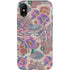 Warm Taupe Floral iPhone XS Pro Case