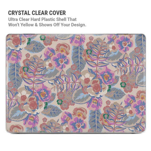 Warm Taupe Floral MacBook Air 13in M1 (2021) Case plus Skin