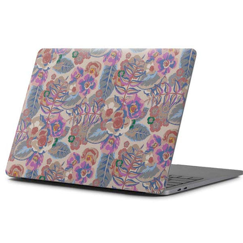 Warm Taupe Floral Apple MacBook Pro 13-inch Skin