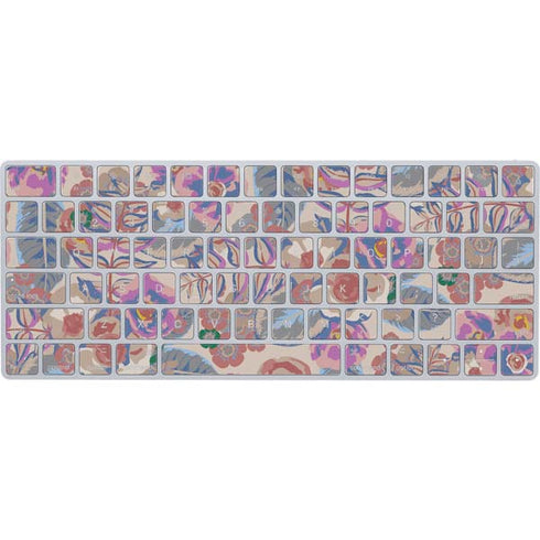 Warm Taupe Floral Magic Keyboard Skin