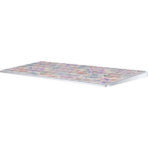 Warm Taupe Floral Magic Keyboard Skin