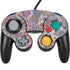 Warm Taupe Floral Nintendo GameCube Controller Skin