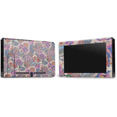 Warm Taupe Floral Nintendo Switch Bundle Skin