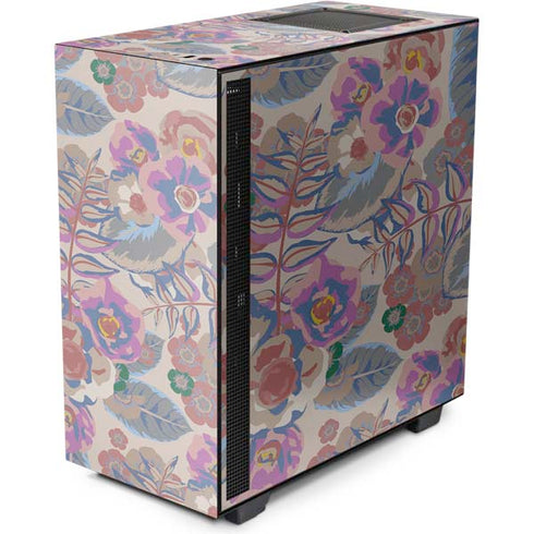 Warm Taupe Floral NZXT H510 Compact ATX Mid-Tower Case Skin