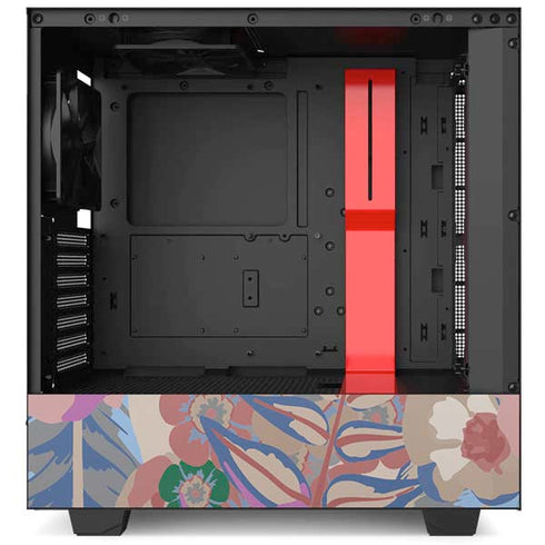 Warm Taupe Floral NZXT H510 Compact ATX Mid-Tower Case Skin