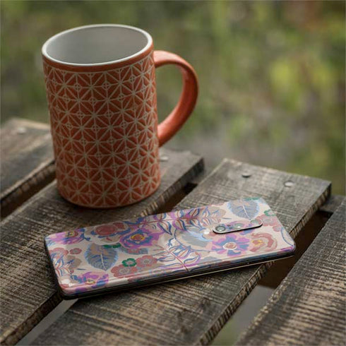 Warm Taupe Floral OnePlus 7 Pro Skin