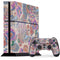 Warm Taupe Floral PS4 Console and Controller Bundle Skin