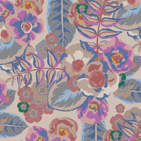 Warm Taupe Floral PS4 Console and Controller Bundle Skin