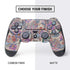 Warm Taupe Floral PS4 Controller Skin