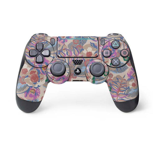 Warm Taupe Floral PS4 Pro/Slim Controller Skin