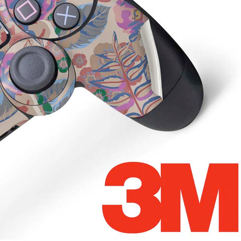 Warm Taupe Floral PS4 Pro/Slim Controller Skin
