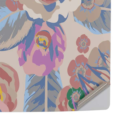 Warm Taupe Floral PS5 Slim Digital Edition Console Skin