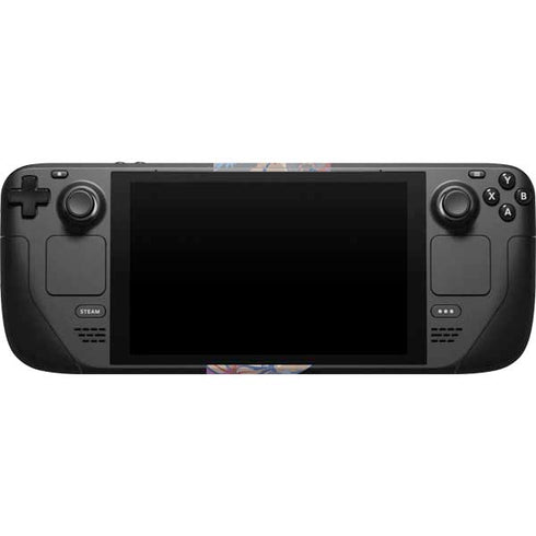 Warm Taupe Floral Steam Deck Handheld Gaming Computer Skin