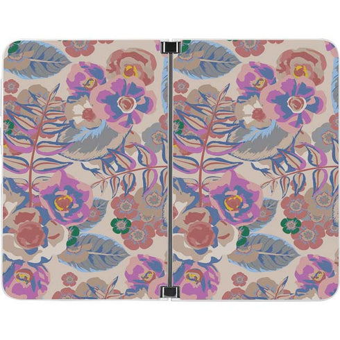 Warm Taupe Floral Surface Duo Skin