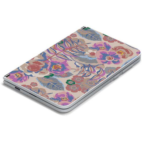 Warm Taupe Floral Surface Duo Skin