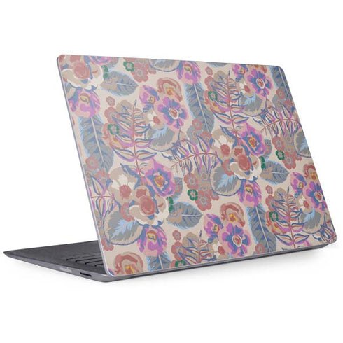 Warm Taupe Floral Surface Laptop 2 Skin