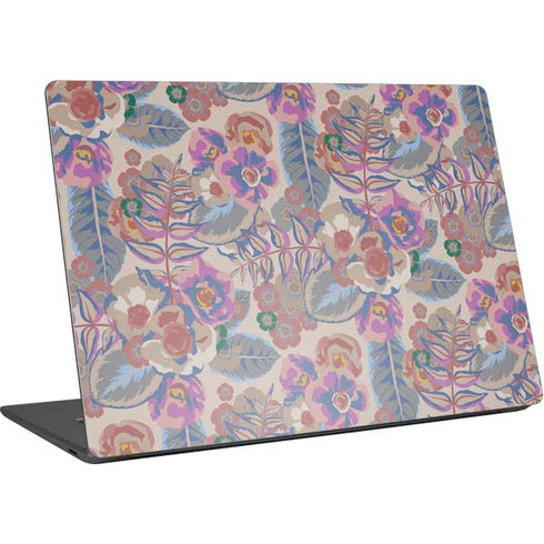 Warm Taupe Floral Surface Laptop 4 15in Skin