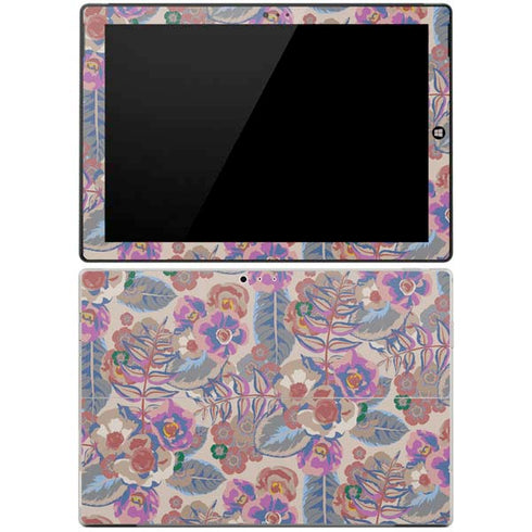 Warm Taupe Floral Surface Pro 3 Skin