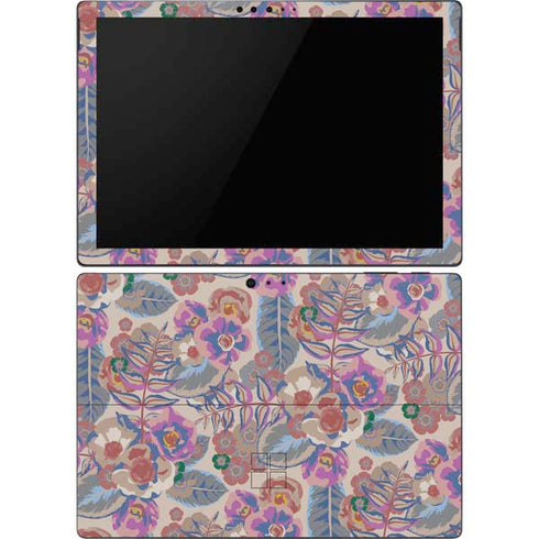 Warm Taupe Floral Surface Pro 6 Skin
