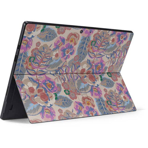 Warm Taupe Floral Surface Pro 7 Skin