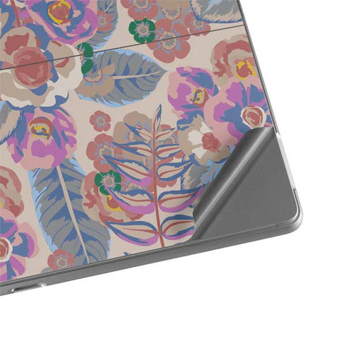 Warm Taupe Floral Surface Pro 8 Skin
