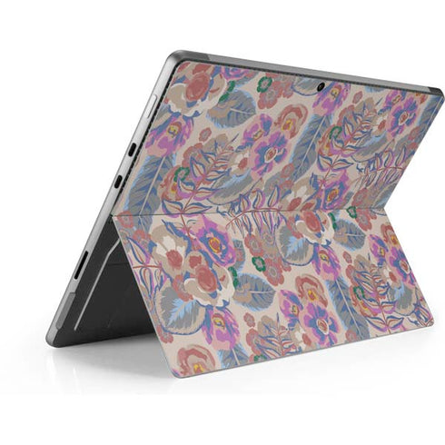 Warm Taupe Floral Surface Pro 9 Skin