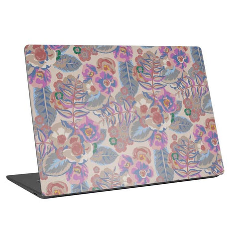 Warm Taupe Floral Universal Laptop 14in (11.4 x 8.2in) Skin