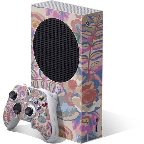 Warm Taupe Floral Xbox Series S Bundle Skin